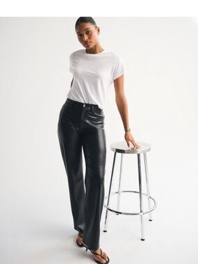 Curve love high rise vegan leather pants